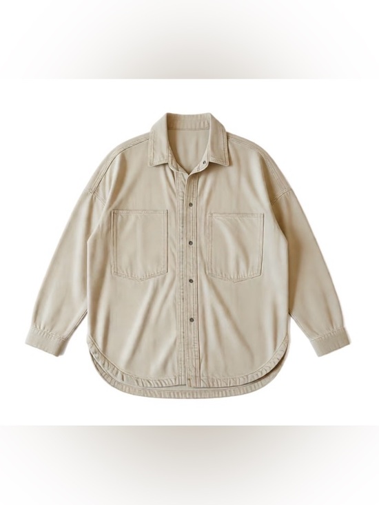 Zara Tops - Zara Oversized Cream Button-Front Jacket